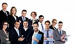 Collage Of Business Experts Stock Photo