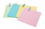 Color Paper Notes Stock Photo
