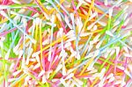 Colorful Cotton Swabs Stock Photo