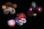 Colorful Fireworks Stock Photo