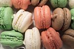 Colorful Holiday Macaroons Stock Photo