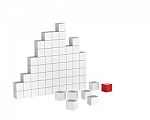 Cube Wall Stock Photo