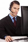 Customer Care Assistant Stock Photo