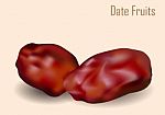 Date Fruits  Illustration Stock Photo
