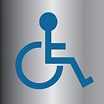Disabled Button Stock Photo