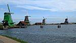 Dutch Windmills Stock Photo