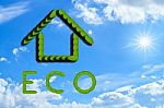 Eco Home Stock Photo