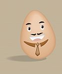 Egg Businessman Stock Photo