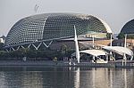 Esplanade Drive Architecture. Singapore Stock Photo