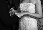 Exchanging Wedding Rings Stock Photo