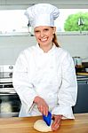 Female Chef Stock Photo