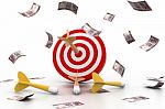 Financial Target Stock Photo