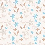 Floral Seamless Background Stock Photo