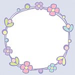 Frame Of Flower On Empty Space Stock Photo