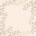 Frame Of Pastel Color Tone Flowers With Empty Space Stock Photo