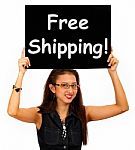 Free Shipping On Blackboard Stock Photo