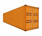 Freight Container Stock Photo