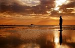 Gormley Statue Stock Photo