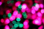 Green And Pink Bokeh For Events And Christmas Stock Photo