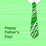 Green Tie with Happy Fathers Day