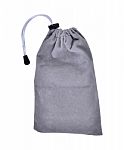 Grey Bags White Rope Fabric Isolated Clipping Path Stock Photo
