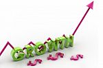 Growth And Arrow  Stock Photo
