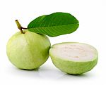 Guava  On White Background Stock Photo