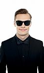 Handsome Man Wearing Sunglasses Stock Photo