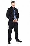 Handsome Portrait Of Young Business Entrepreneur Stock Photo