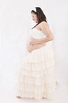 Happy Young Pregnant Woman Stock Photo