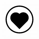 Heart Icon -  Iconic Design Stock Photo