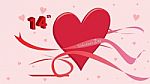 Hearts Love - Valentine`s Day Background - Illustration -  Stock Photo