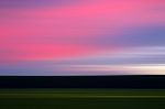 Horizontal Sunset Landscape Motion Blur Background Stock Photo