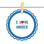 I Love Greece4 Stock Photo