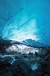 Ice Cave In Alaska Stock Photo