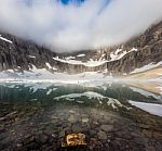 Iceberg Lake, Glacier National Park Stock Photo