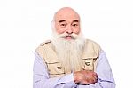 Image Of A Hoary Old Man Stock Photo