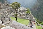Inside Machu Picchu Stock Photo