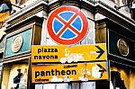 Italian Street Sign Stock Photo