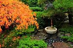Japanese Garden Decoration Stock Photo