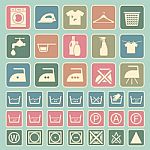 Laundry And Washing Icon Stock Photo