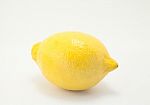 Lemon Isolate On White Background Stock Photo