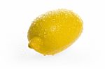 Lemon Wet Stock Photo