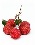 Litchi Fruits Stock Photo