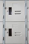 Lockers For Your Safety Stock Photo