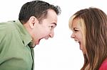 Man And Woman Yelling