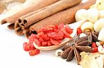 Many Kind Of Chinese Herbal Stock Photo