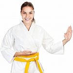 Martial Arts Girl Stock Photo