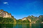 Mountain And Khao Lake In Thailand Stock Photo