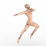 Naked Dancer Stock Photo